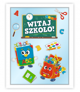 Dekoracja---WITAJ-SZKOLO---wzor-5-A3,-dwustronna